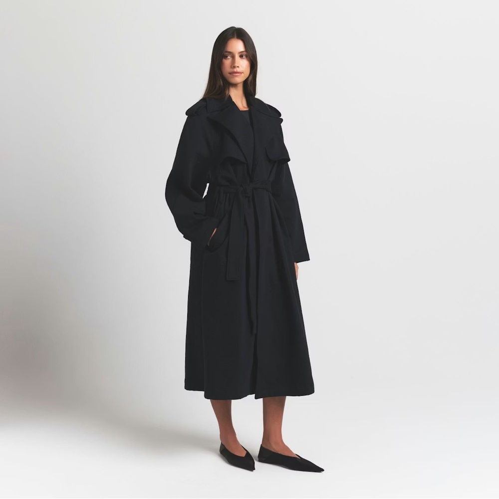 skims boyfriend fleece OVERSIZED TRENCH COAT